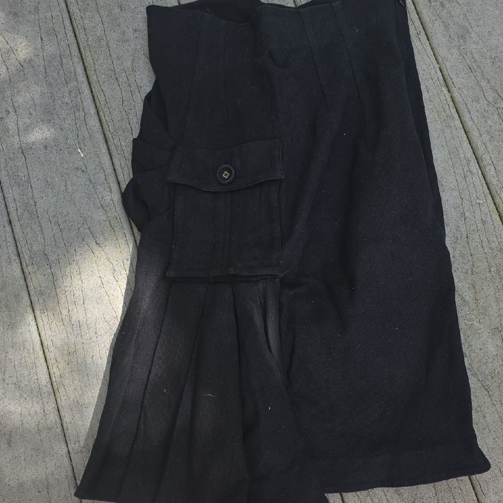 Black Pleated Skirt